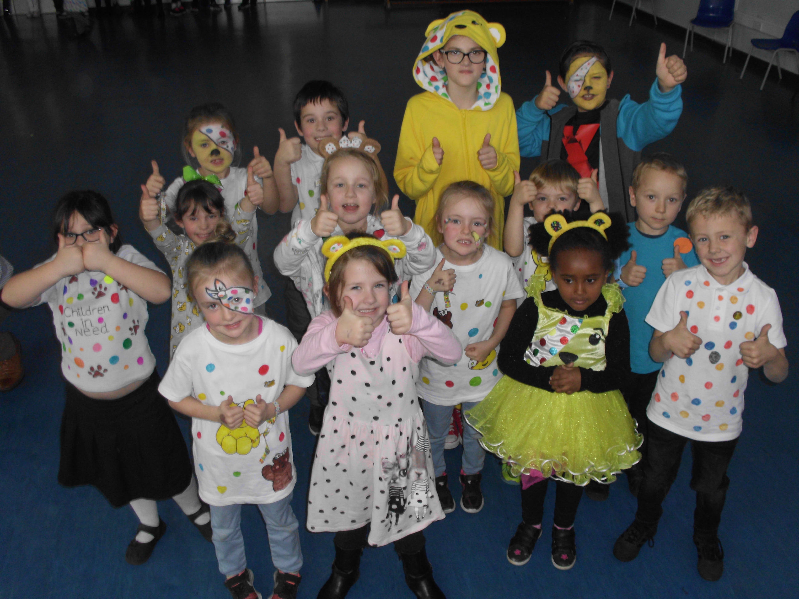 Going spotty for Children in Need - Heathcoat Primary School